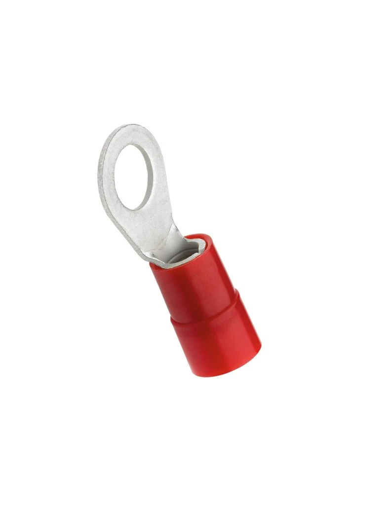 Quetschkabelschuh für Cu-Leiter Cimco Quetschkabelschuhe Cu, isoliert, Ringform, DIN