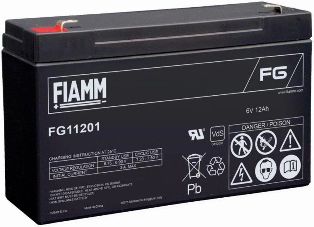 Accumulateur (plomb) pour véhicules et application Fiamm