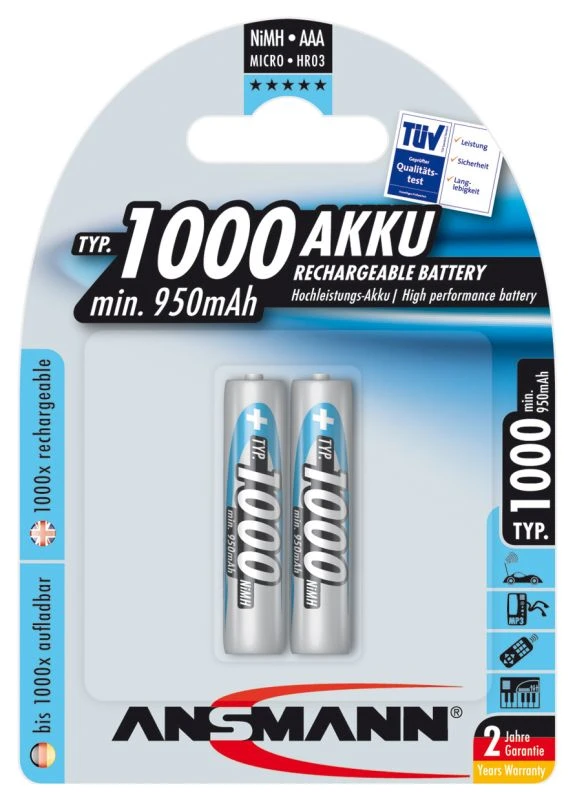 Standaard batterij (oplaadbaar) ANSMANN