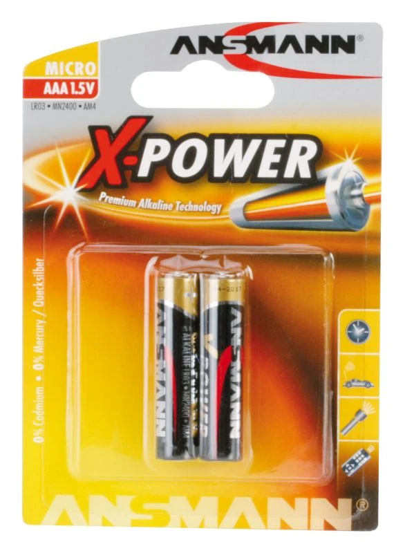 Standard battery (not rechargeable) ANSMANN
