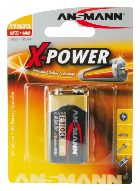 Standard battery (not rechargeable) ANSMANN
