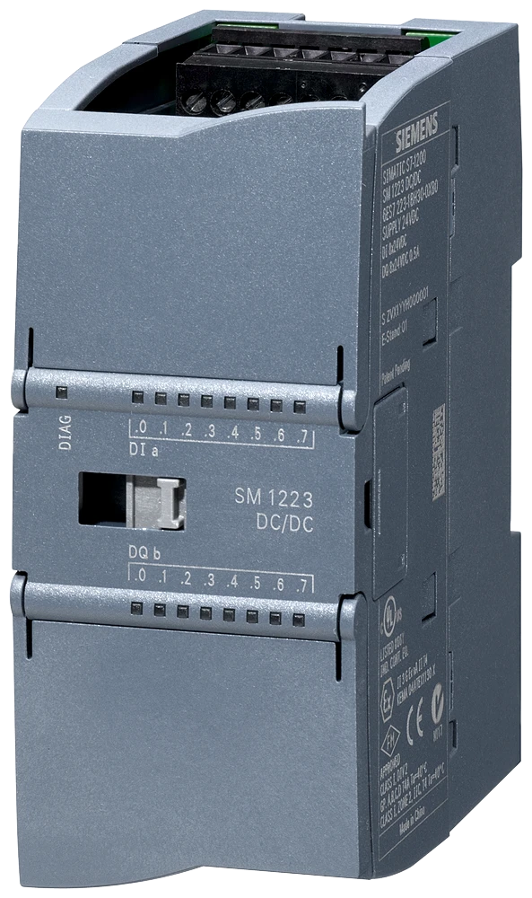 Digitale I/O-module voor PLC Siemens SIMATIC SM 1223, DI 8x24 VDC, DO 8x24 VDC