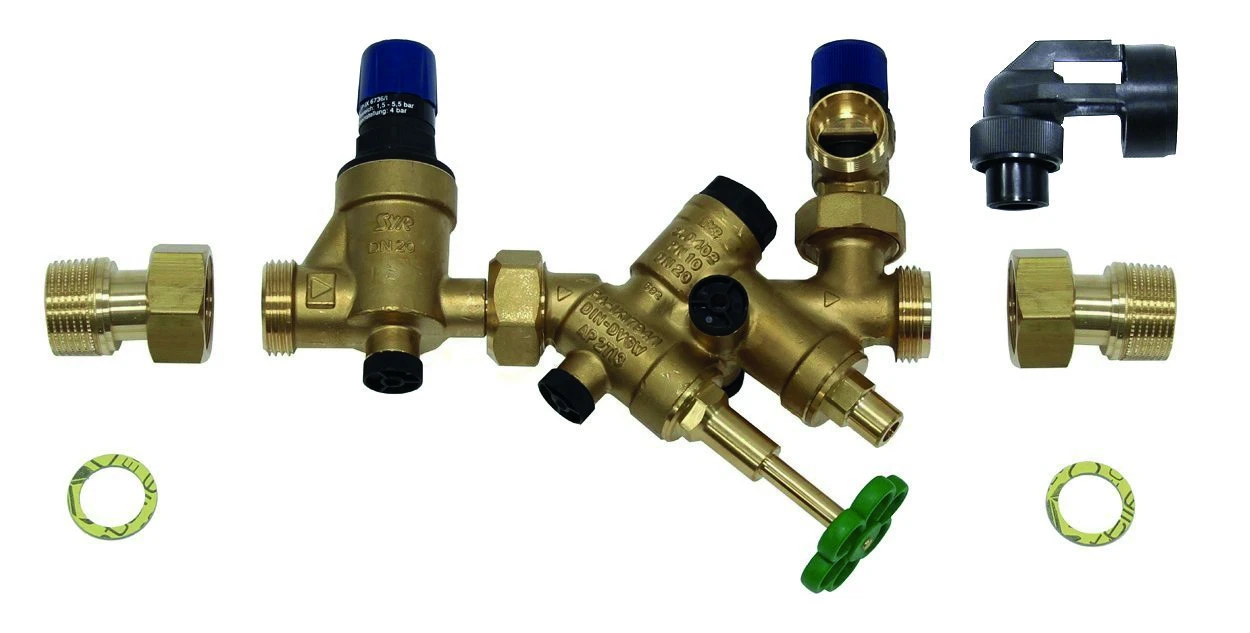 Hot water boiler connection group Vaillant