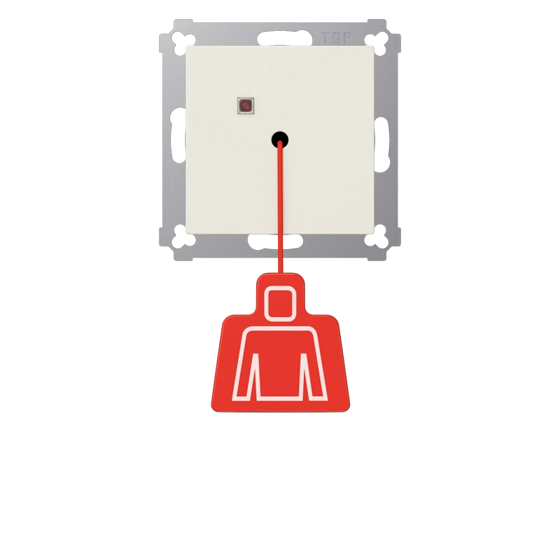 Handicapped person element for domestic switching devices JUNG Serie AS