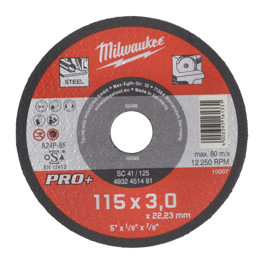 Cutting disc MILWAUKEE