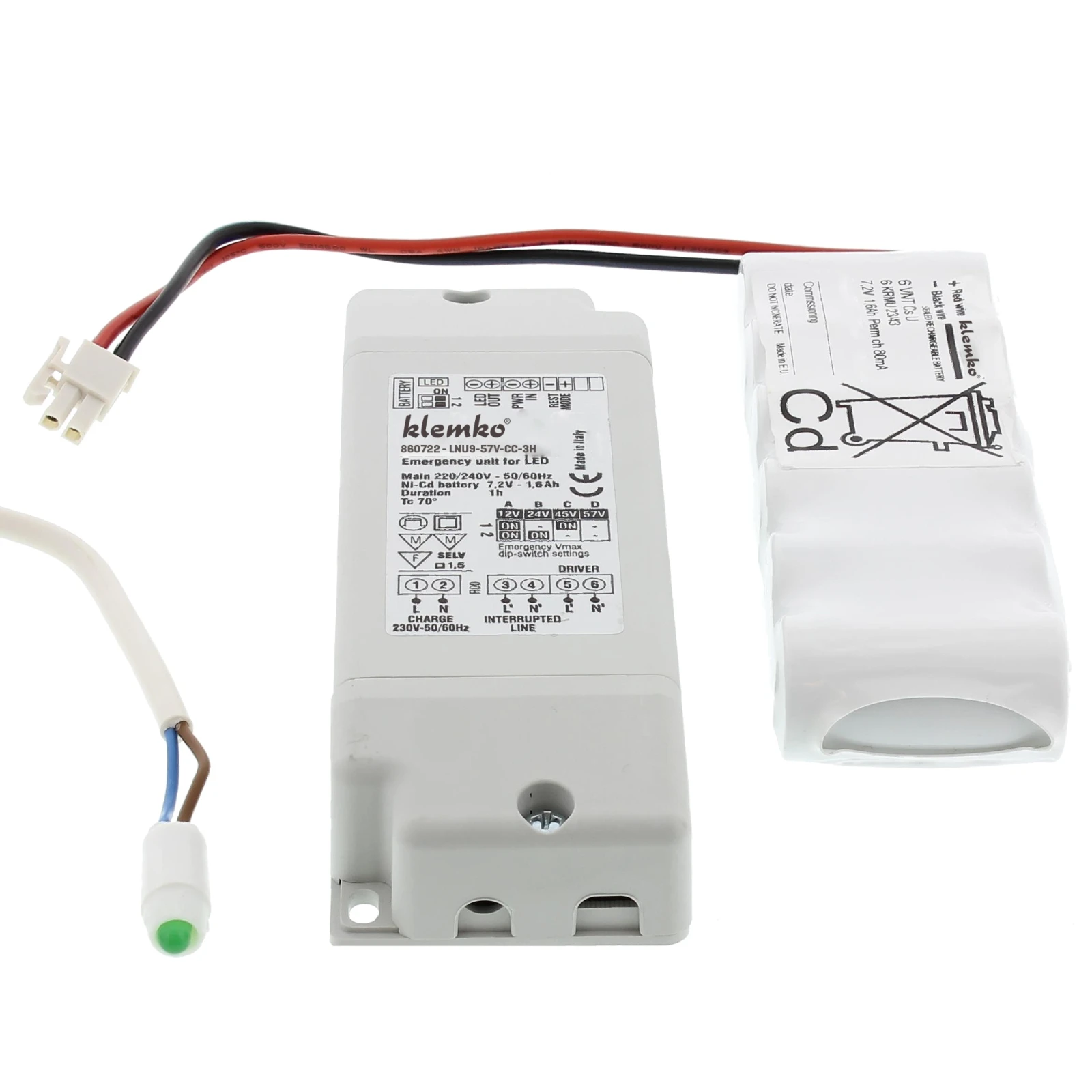 Noodunit voor verlichtingsarmatuur Lumiko Noodunit voor LED armatuur