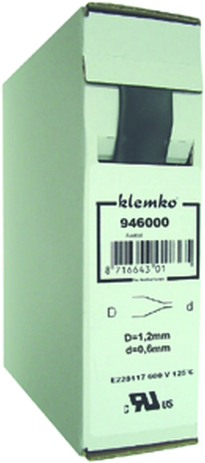 Shrink tubing Klemko Krimpkous 2:1