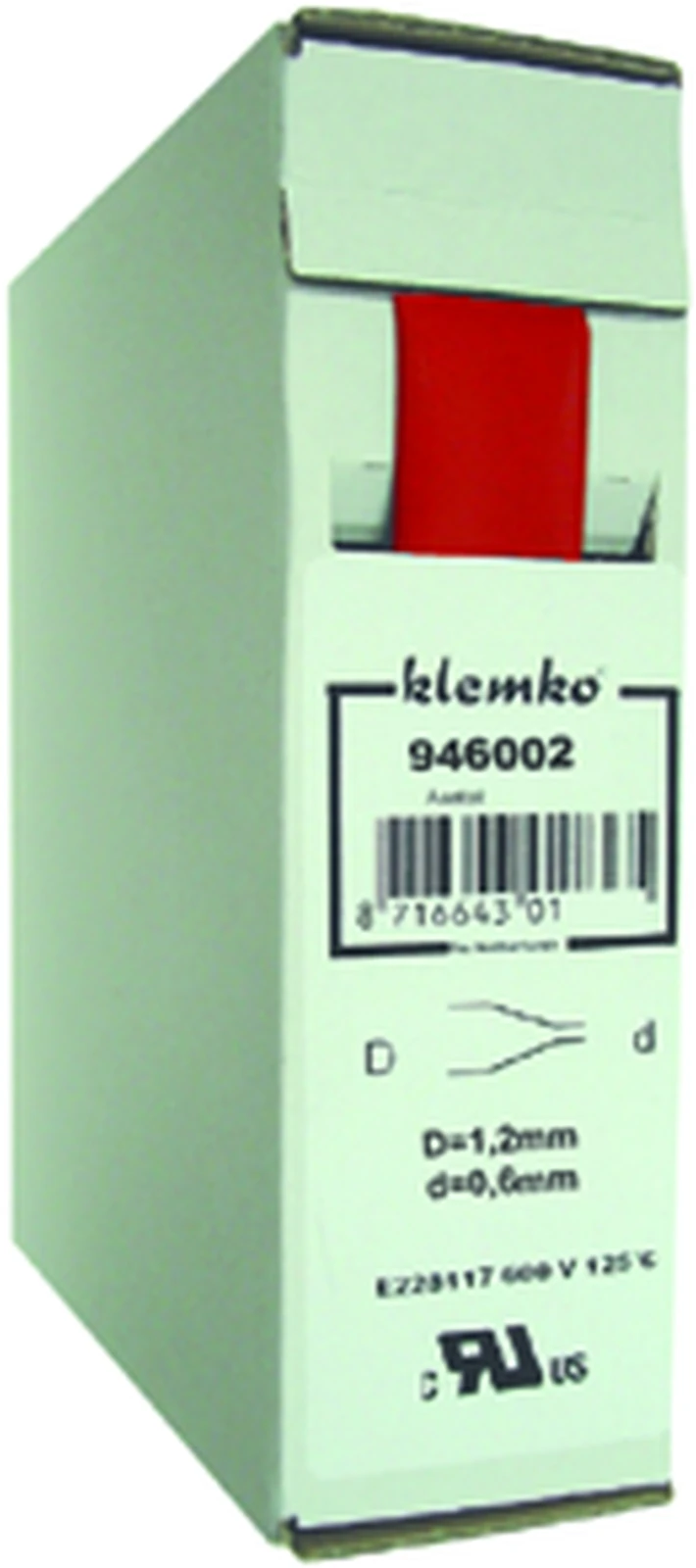Shrink tubing Klemko Krimpkous 2:1