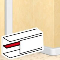 Scheidingsschot wandgoot Legrand Wandgoot