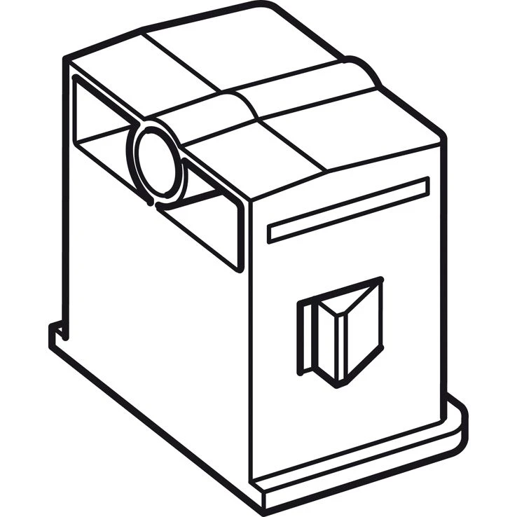 Capuchon / protection pour barre / rail profilé Legrand Montagerail/profiel beschermkap