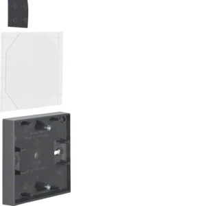 Surface mounted box for flush-mounted switching equipment Hager berker