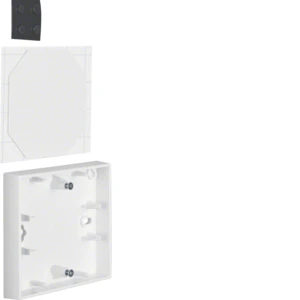 Surface mounted box for flush-mounted switching equipment Hager berker