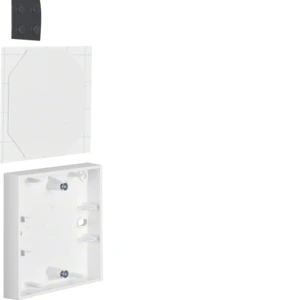 Surface mounted box for flush-mounted switching equipment Hager berker