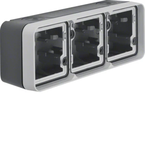 Surface mounted box for flush-mounted switching equipment Hager berker