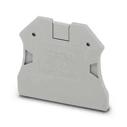 Endplate and partition plate for terminal block Phoenix Contact Afsluitplaat
