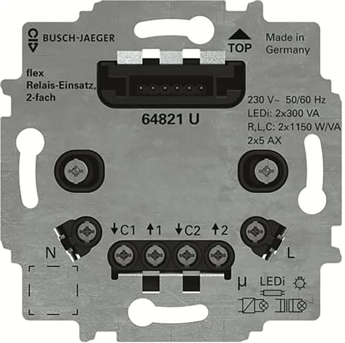 Electronic switch ABB Busch-Jaeger Basiselement sokkel Busch-flexTroni