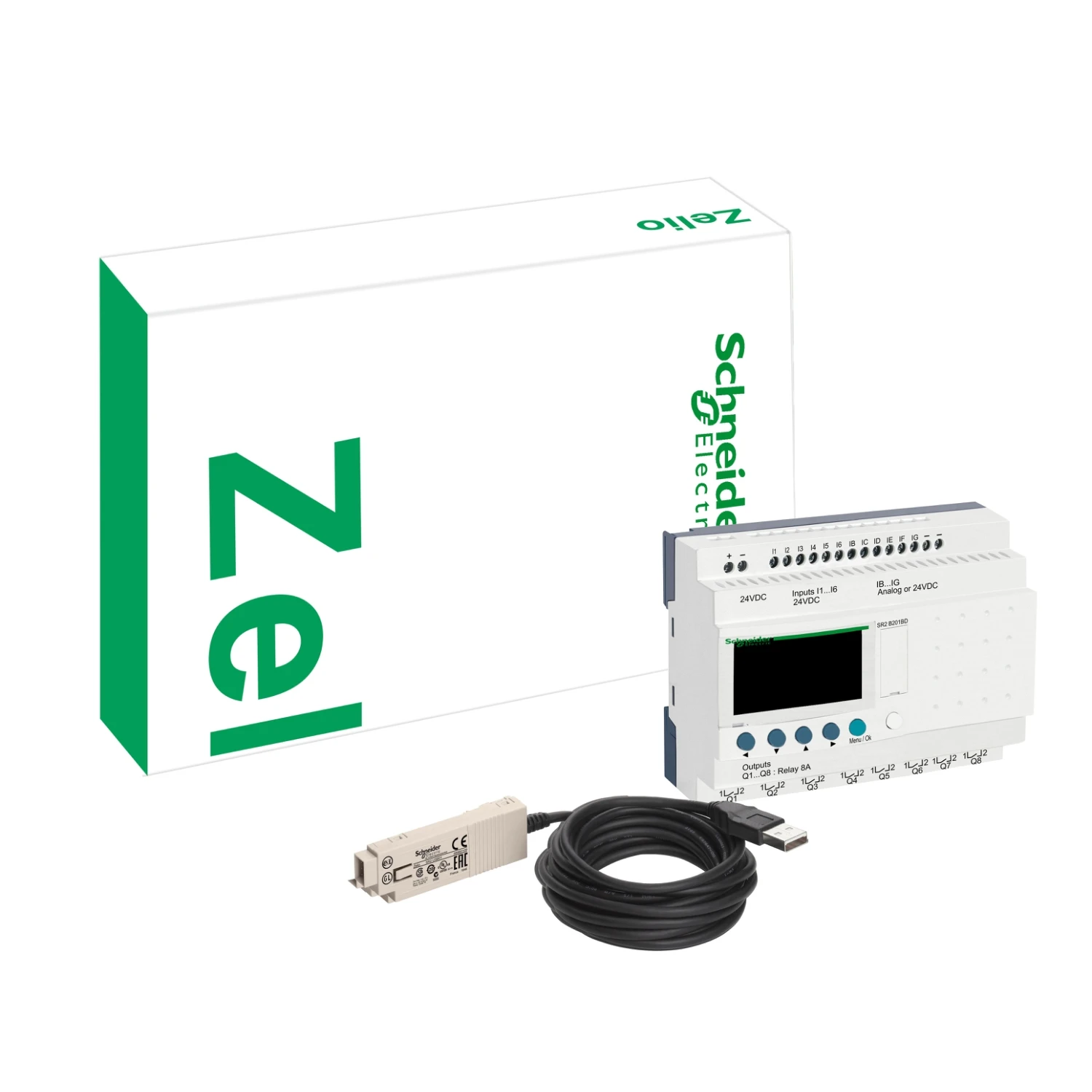 PLC-apparatenset Schneider Electric Zelio Logic SR2/SR3