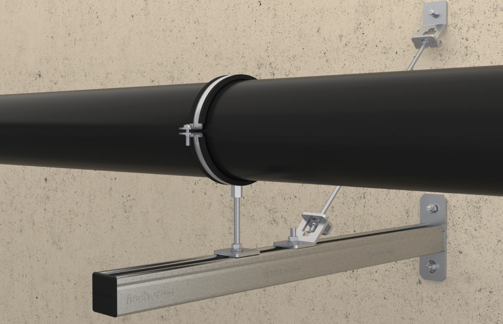 Rail console Fischer Wandrailconsole FCA