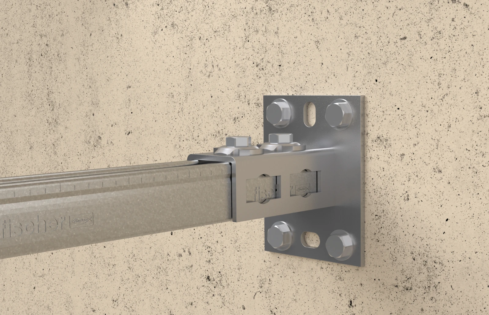 Raccord pour barre / rail profilé Fischer Doorsteekverbinding PFCN
