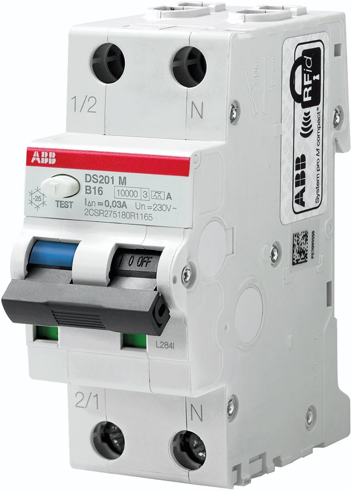 Earth leakage circuit breaker ABB Componenten System pro M compact