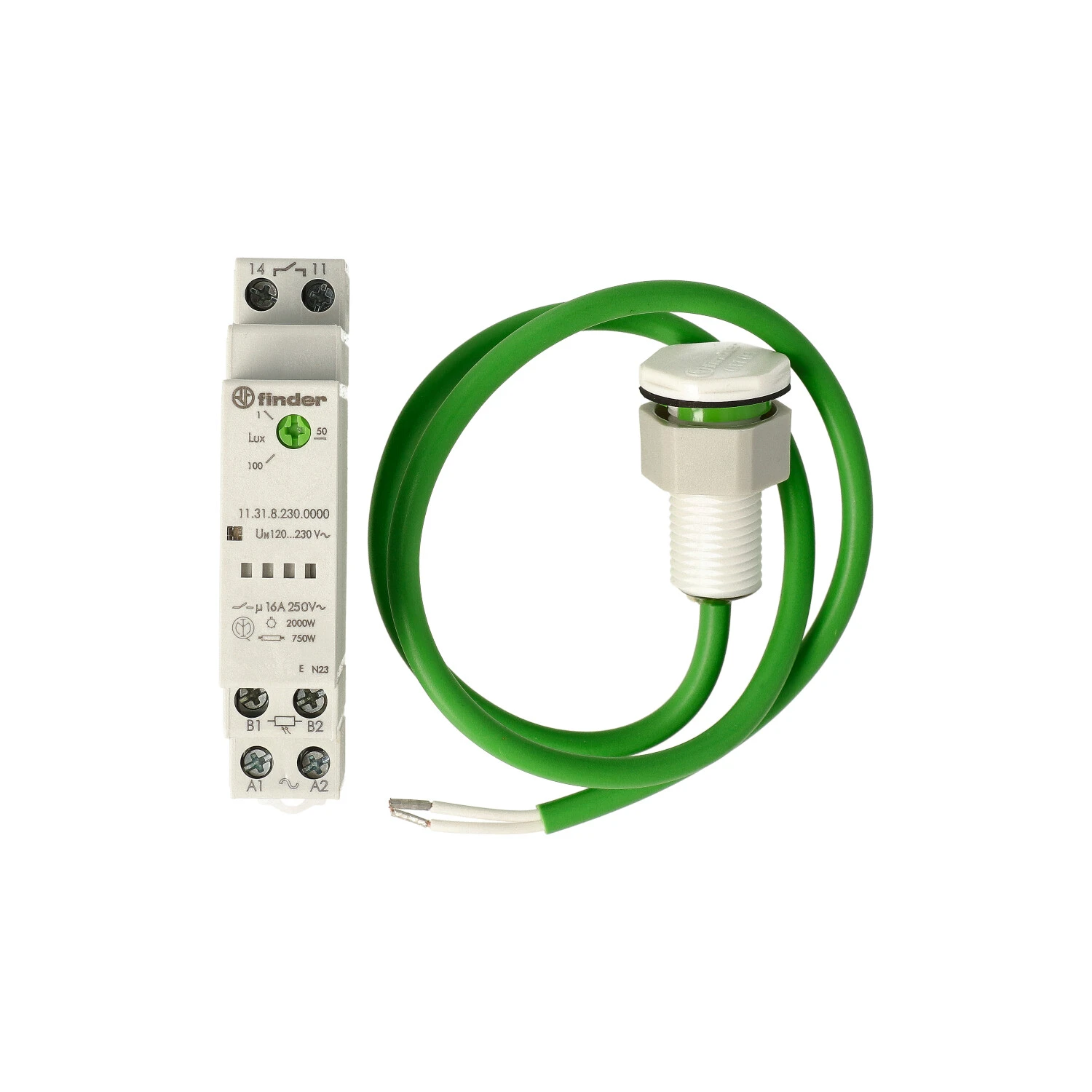 Schemerschakelaar voor DIN-rail Finder 11