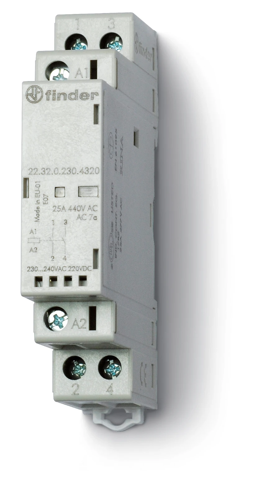Installatiehulpschakelaar modulair Finder 22