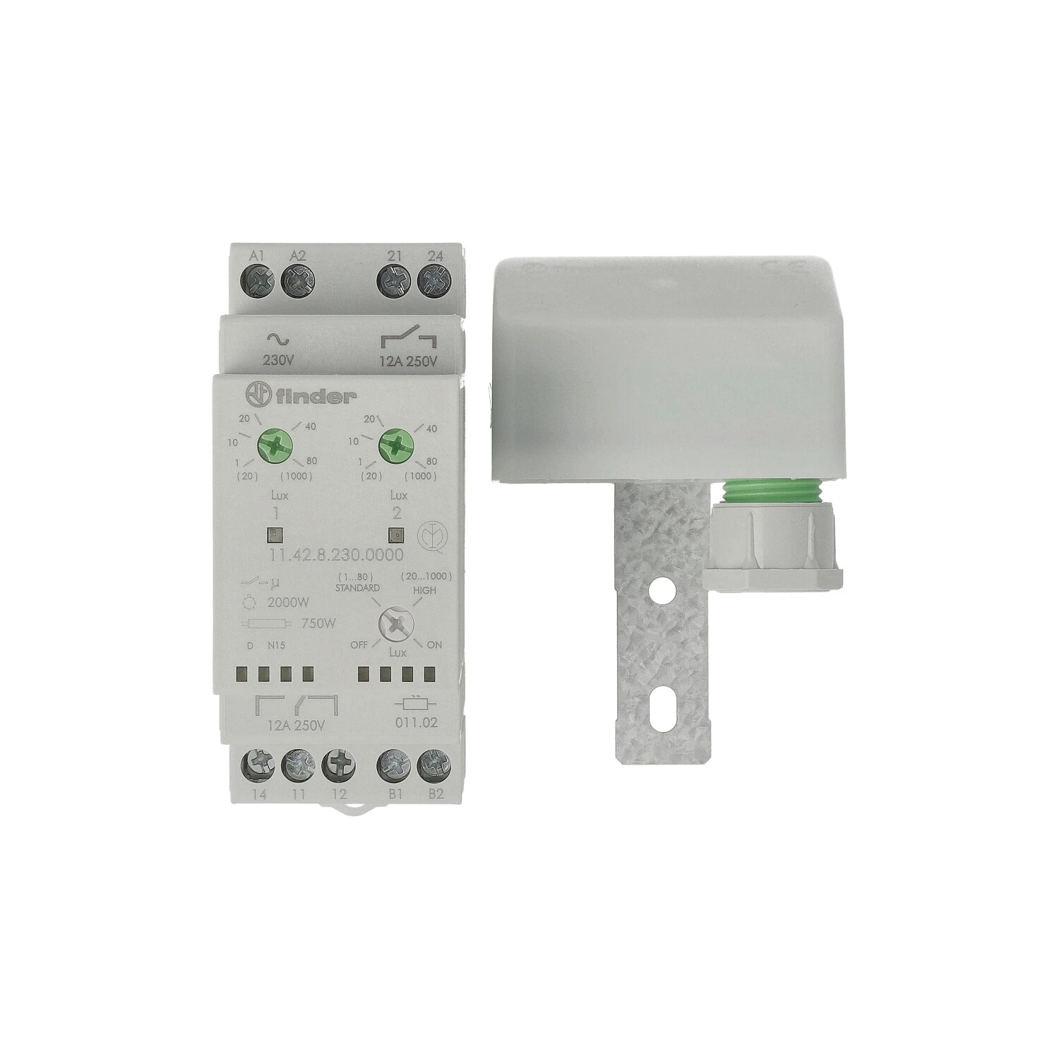 Schemerschakelaar voor DIN-rail Finder 11