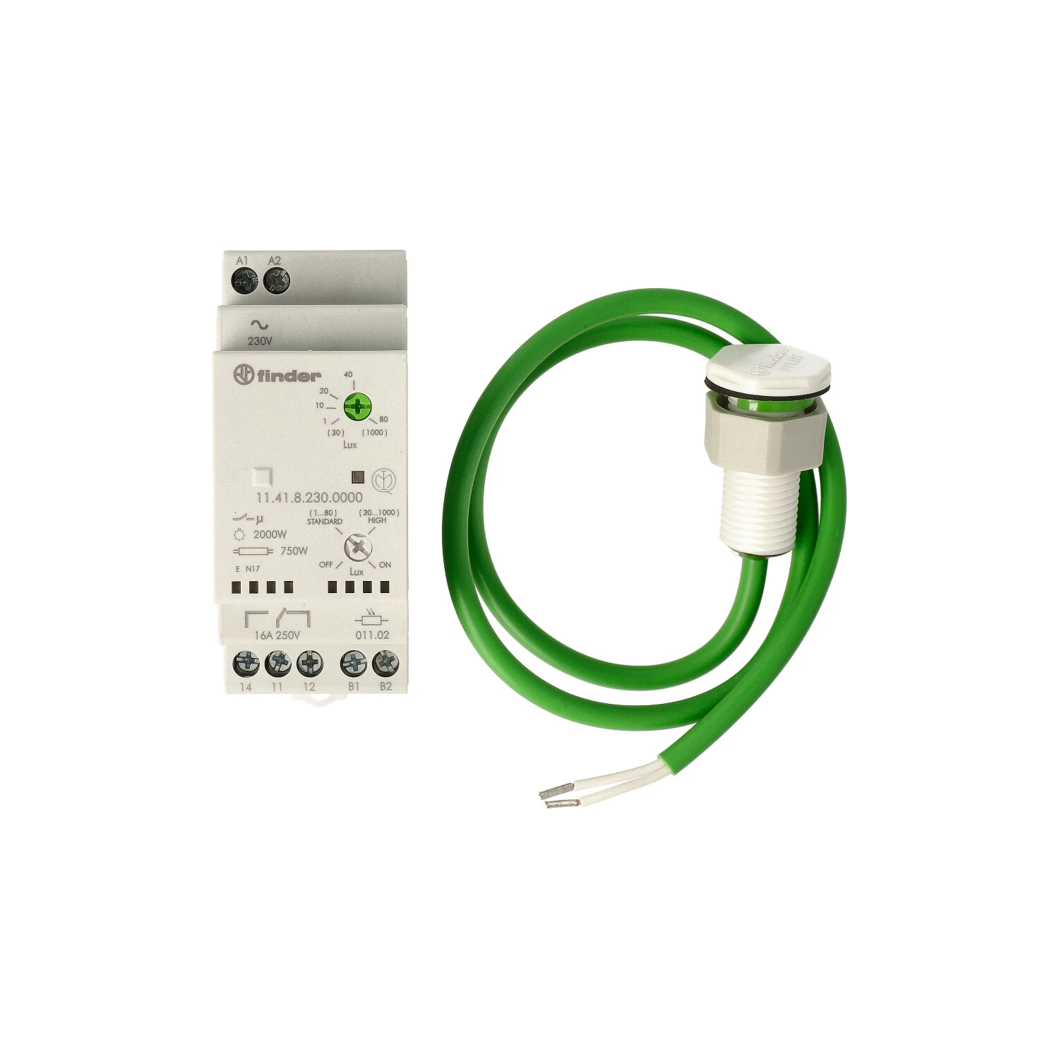 Schemerschakelaar voor DIN-rail Finder 11