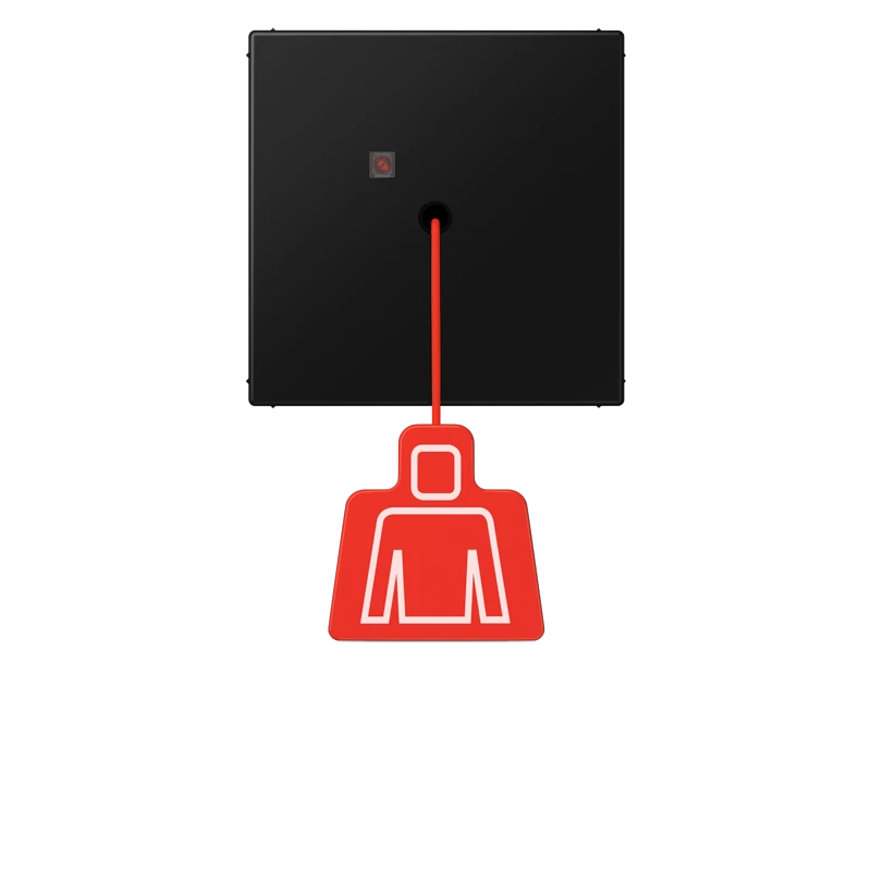 Handicapped person element for domestic switching devices Jung LS range