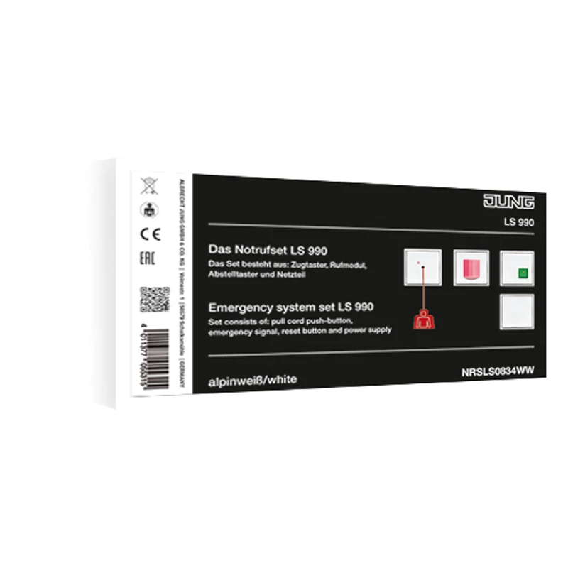 Handicapped person element for domestic switching devices Jung LS range