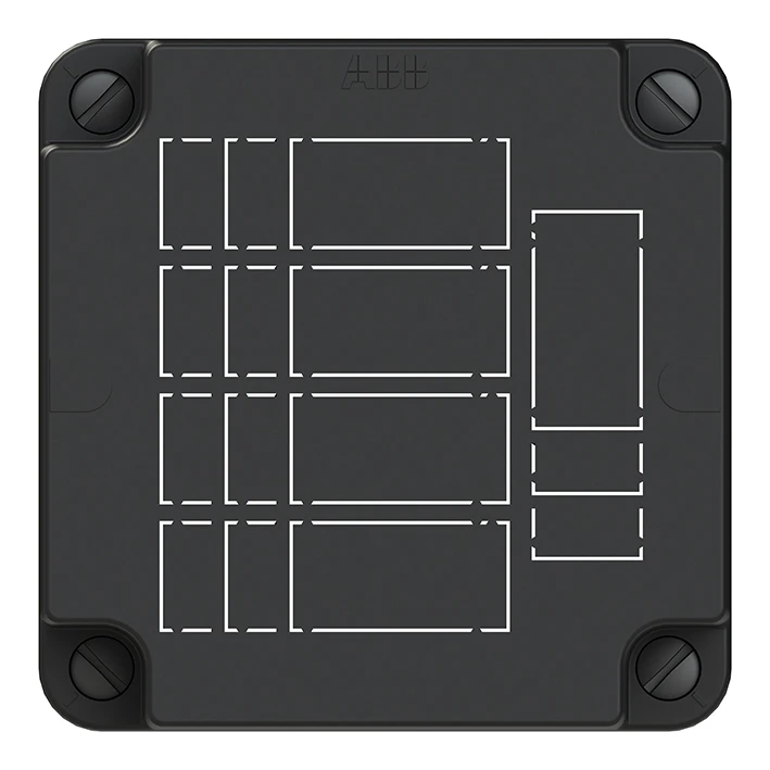 Cover for box/housing for surface mounting on the wall/ceiling ABB Installatiedozen en -kasten Hafobox