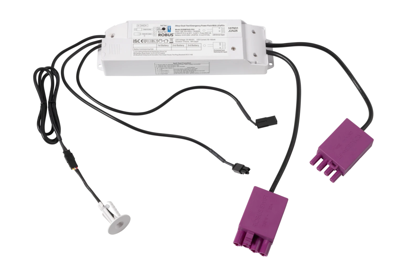 Emergency unit for luminaire Robus LED Panels