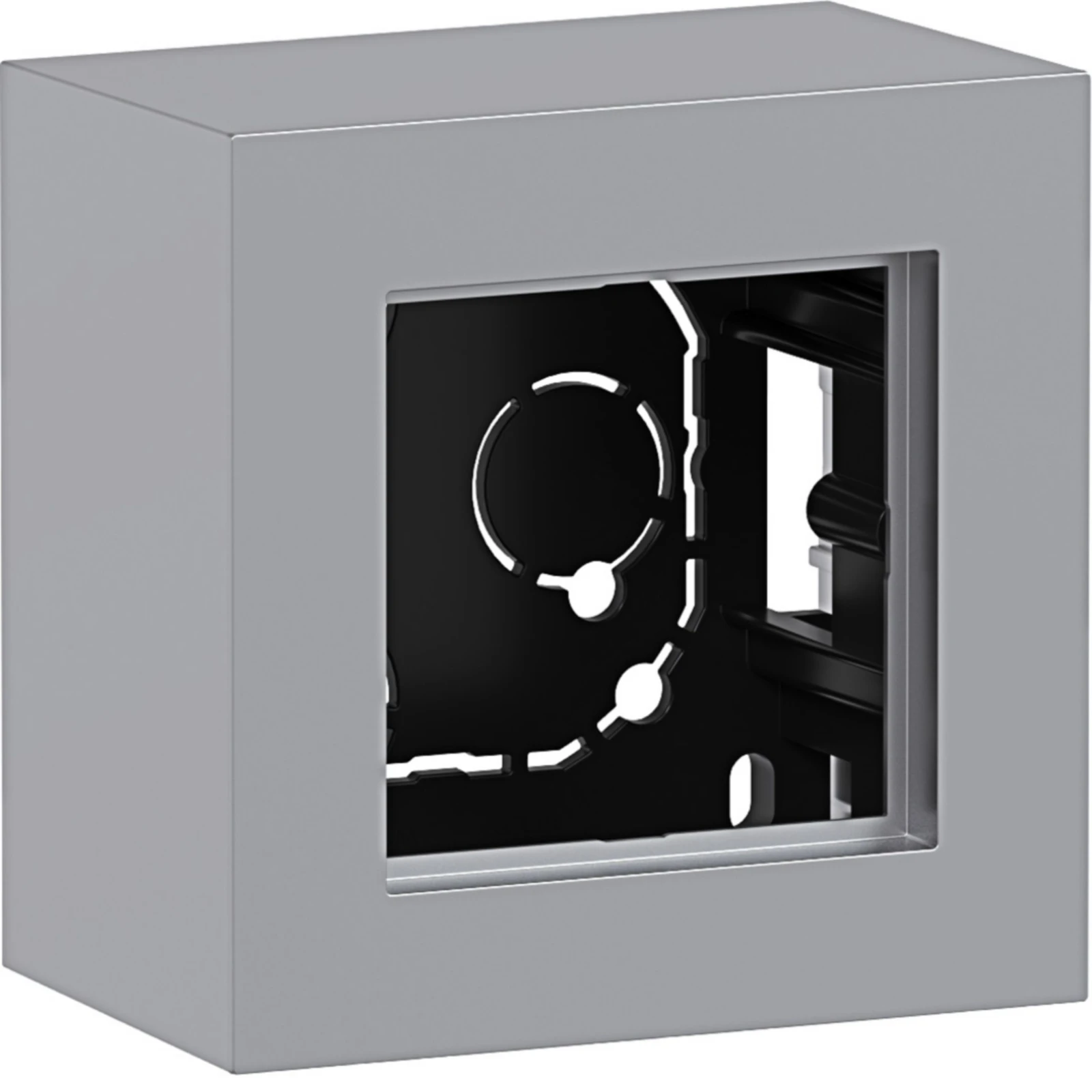 Surface mounted box for flush-mounted switching equipment Hager A.8