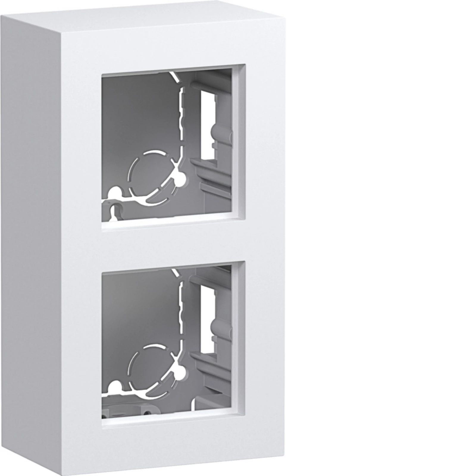 Surface mounted box for flush-mounted switching equipment Hager A.8