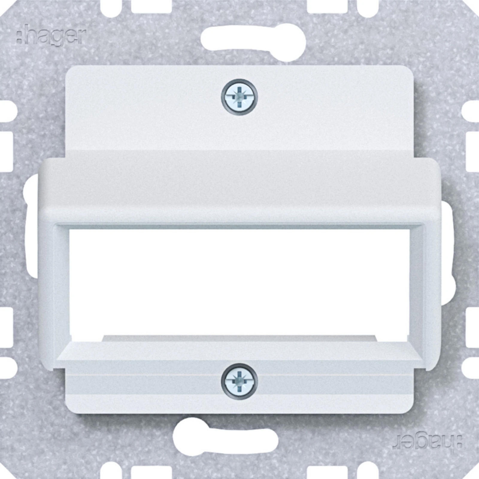 Onderdeel/centraalplaat communicatie-schakelmateriaal Hager A.x/C.x/S.1/B.x/Q.x/K.x