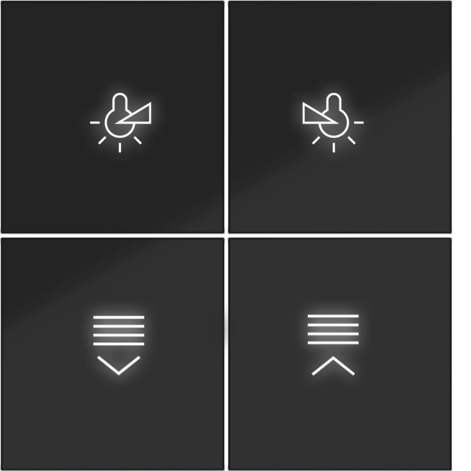 Control element/cover plate for domestic switching devices Hager A.x/C.x