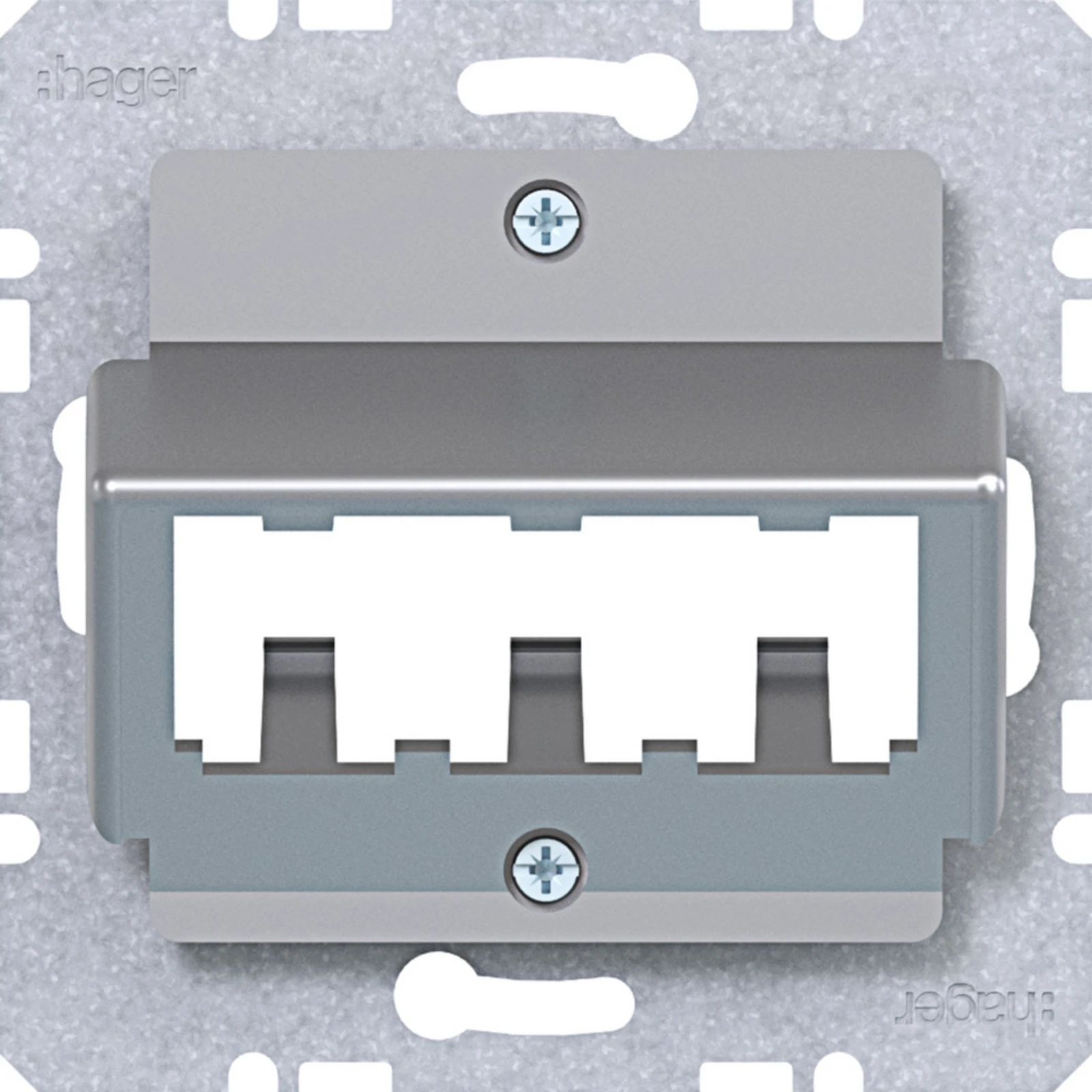 Onderdeel/centraalplaat communicatie-schakelmateriaal Hager A.x/C.x/S.1/B.x/Q.x/K.x
