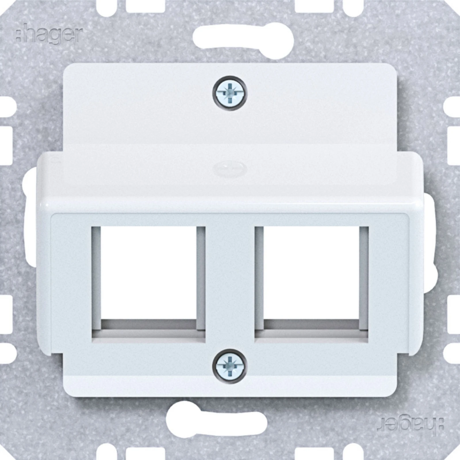 Onderdeel/centraalplaat communicatie-schakelmateriaal Hager A.x/C.x/S.1/B.x/Q.x/K.x