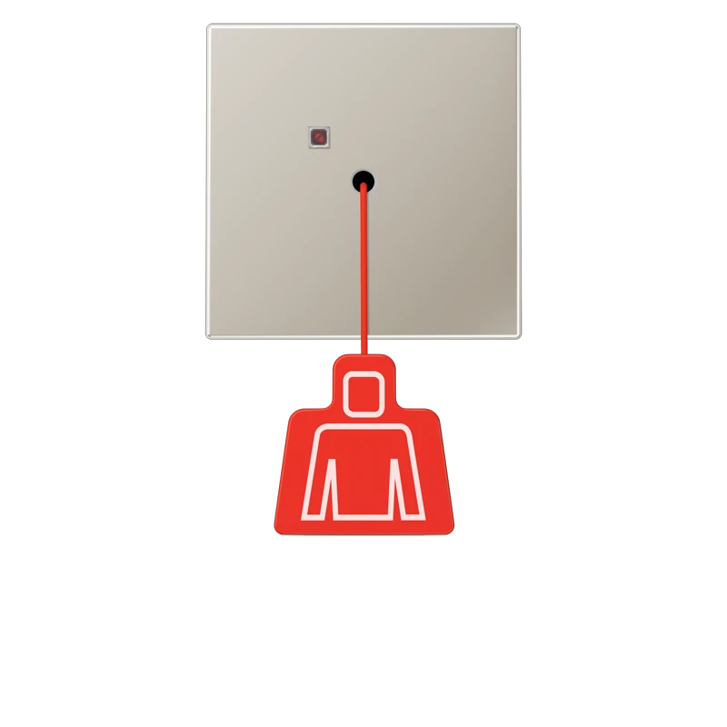 Handicapped person element for domestic switching devices Jung LS range