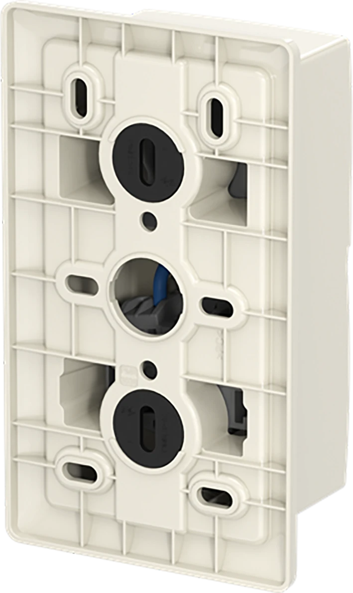 Combination of switch/push button with socket outlet ABB Busch-Jaeger AP plus