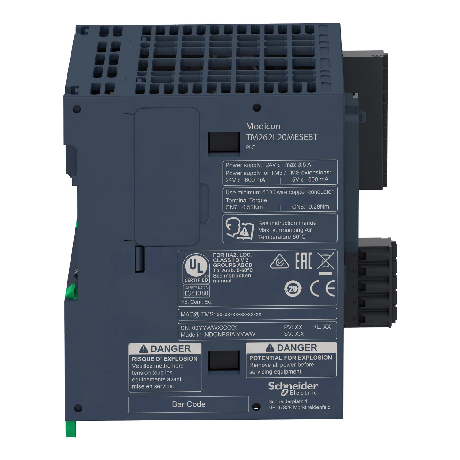 Schneider Electric TM262L20MESE8T | BPX