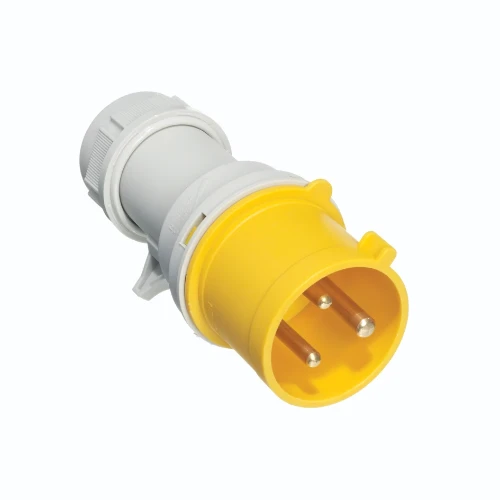 Europa IP44 Industrial plug 110V, 16A, 2-pole and earth