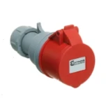 Europa IP44 In-Line socket 400V, 63A, 3-pole, neutral and earth