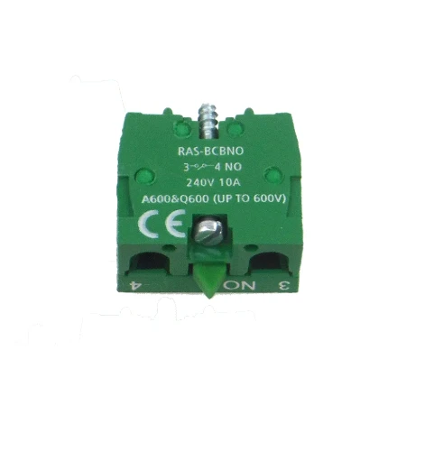 Europa auxiliary contact block N/O back mounting for plastic control stations