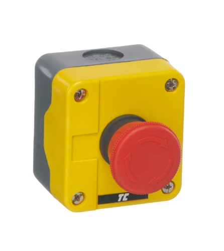 Europa IP65 plastic enclosed emergency stop station (1N/C), twist release