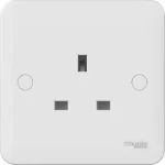 Schneider GET 1G 13A Unswitched Socket Wh