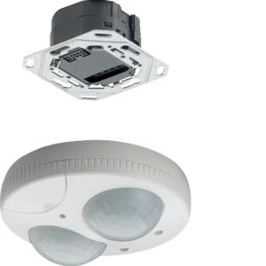 Hager Wall Mounted 1 Channel 360° Presence Detector - White