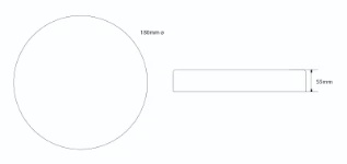 Timeguard 12W Slimline LED Energy Saver IP54 Round Wall/Ceiling Light – White
