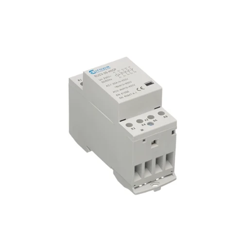 Europa modular contactor, 4NO 25A, 230V AC coil, DIN rail mountable