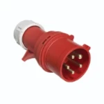 Europa IP44 Industrial plug 415V, 32A, 3 pole and neutral and earth